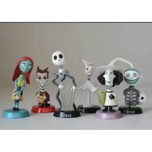 The Nightmare Before Christmas Action Figures 6 pieces new Jack Skellington‎